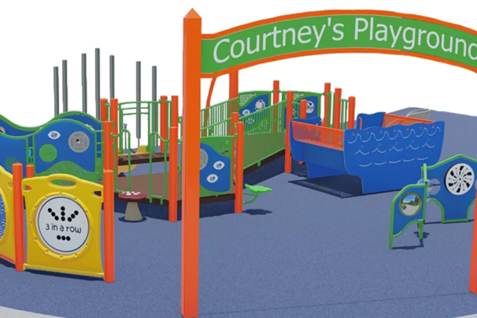 Rendering of inclusive Courtney's Playground